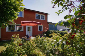 zentral aber ruhig, Terrasse mit viel Grün - strandnahes Ferienhaus Luki
